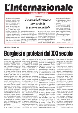 Borghesi e proletari nel XXI secolo